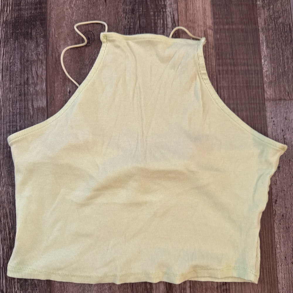Pale Neon Green Crop Top